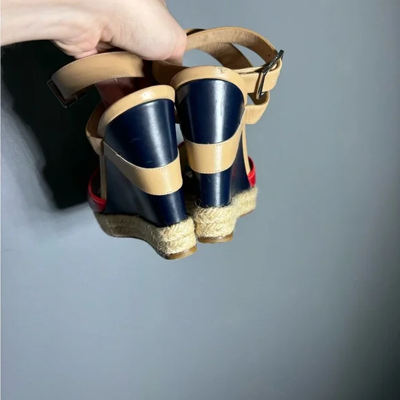 Longchamp Finca Louisa Wedge Espadrille Sandals Women’s Size EU 39 - Picture 6 of 11